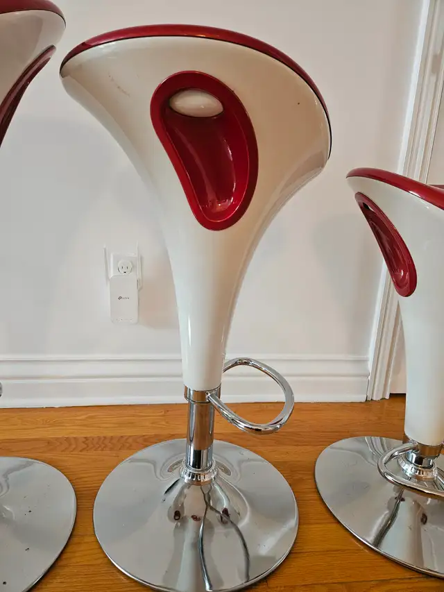 3 bancs à comptoir style rétro - Photo 4