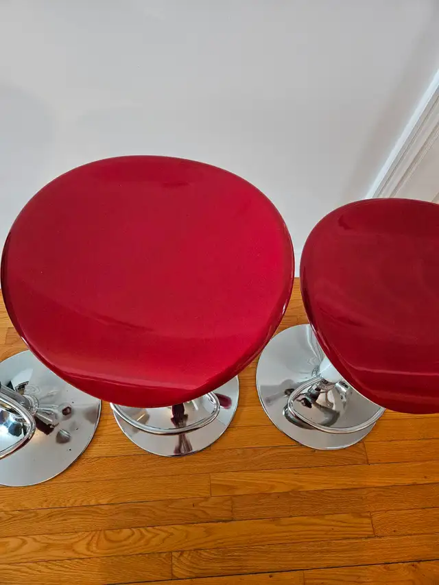 3 bancs à comptoir style rétro - Photo 5