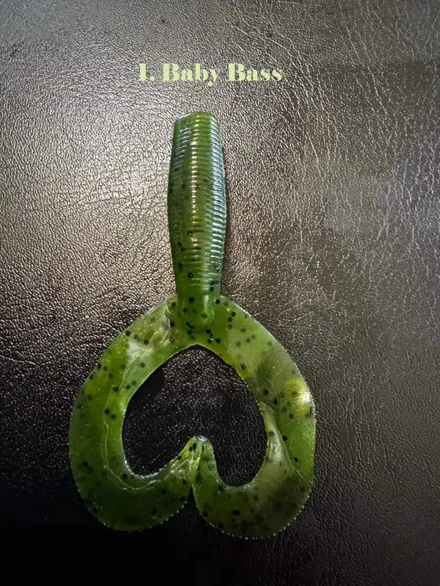 4' Double Tail Grubs for Pike ,Pickeral and Bass - Photo 2