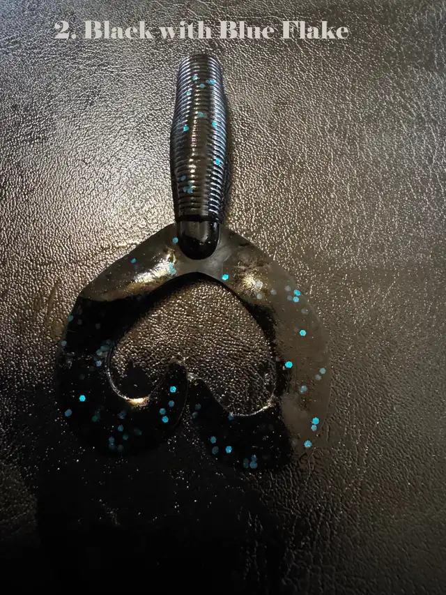 4' Double Tail Grubs for Pike ,Pickeral and Bass - Photo 3