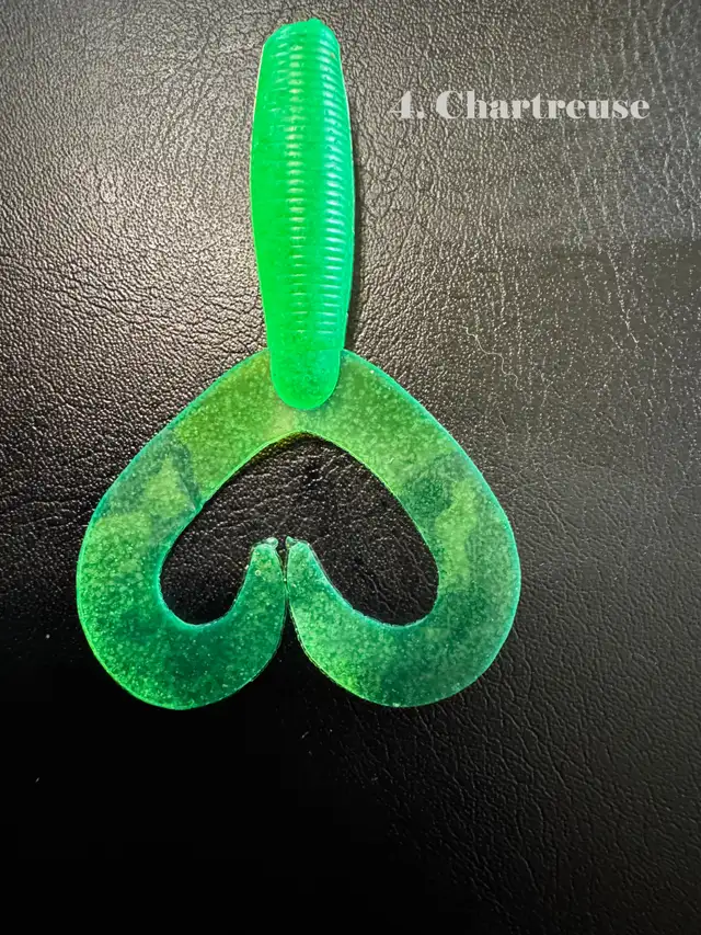 4' Double Tail Grubs for Pike ,Pickeral and Bass - Photo 5