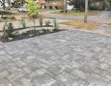 Interlocking and sod  installation