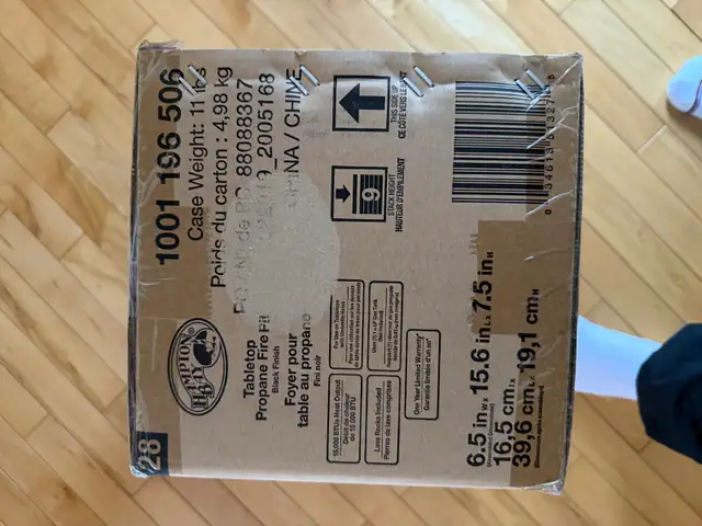 Tabletop Propane Firepit