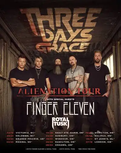 Wanted Three Day Grace Tickets