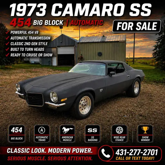 1973 Camaro 454 Big Block