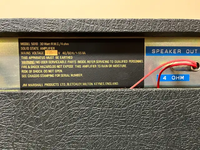 Marshal 5010 Amplifier - Photo 5