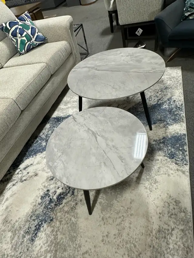 2Pc Grey sintered stone marble top Coffee Table for Only $249. - Photo 2