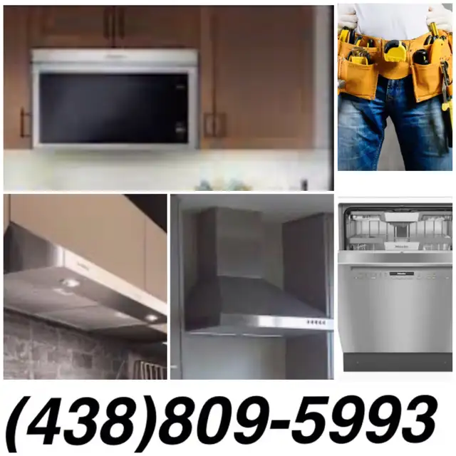 installation électroménager,lave-vaisselle,hotte,frigidaire