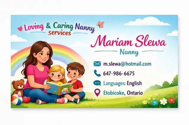 PART TIME NANNY AT YOUR SERVICE