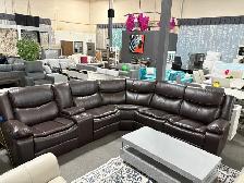 Manual Recliner Leather Gel sectional for $1499.