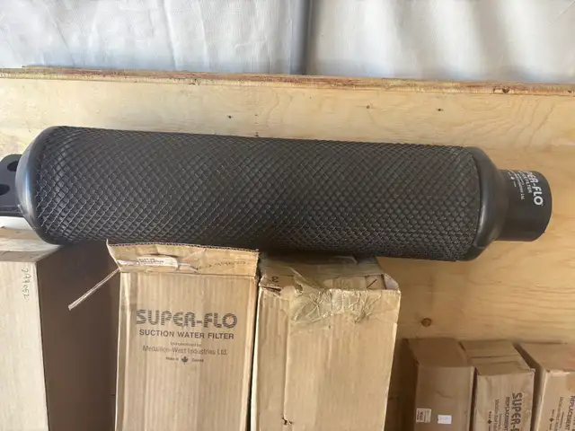 3 Super Flo suction water filters.