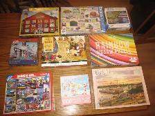54 JIGSAW PUZZLES USED 1000 PC