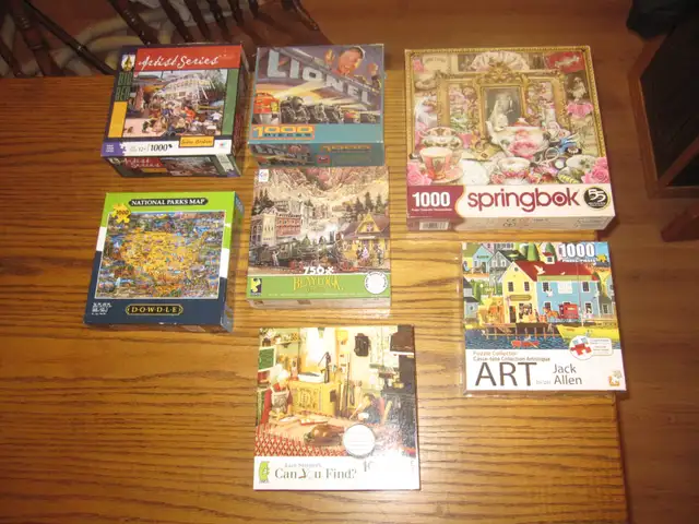 54 JIGSAW PUZZLES USED 1000 PC - Photo 2