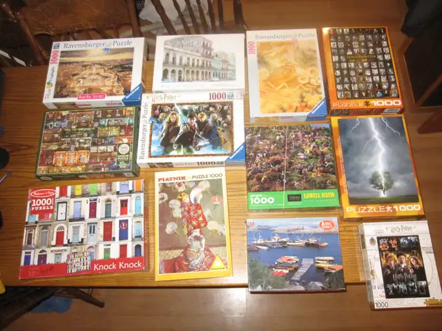 54 JIGSAW PUZZLES USED 1000 PC - Photo 3
