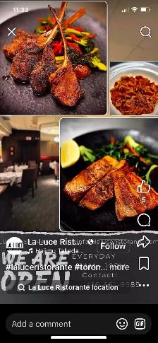 A fine dining eatery in Toronto looking for an experienced cook.