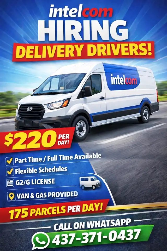 We are hiring delivery drivers