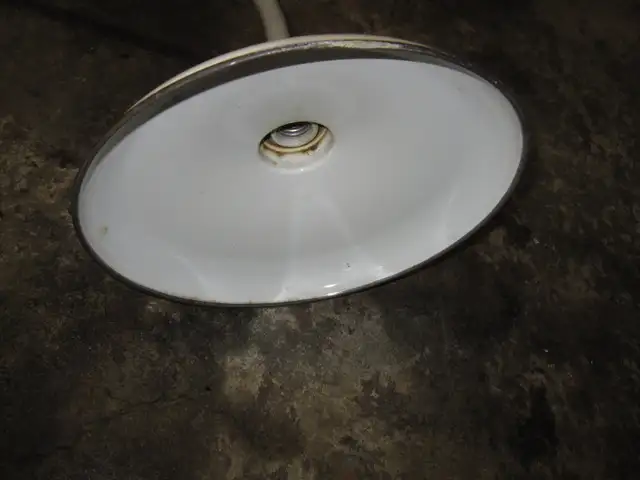 WHITE PORCELAIN ENAMEL OUTDOOR LIGHING,FARM,WAREHOUSE,FACTORY - Photo 6