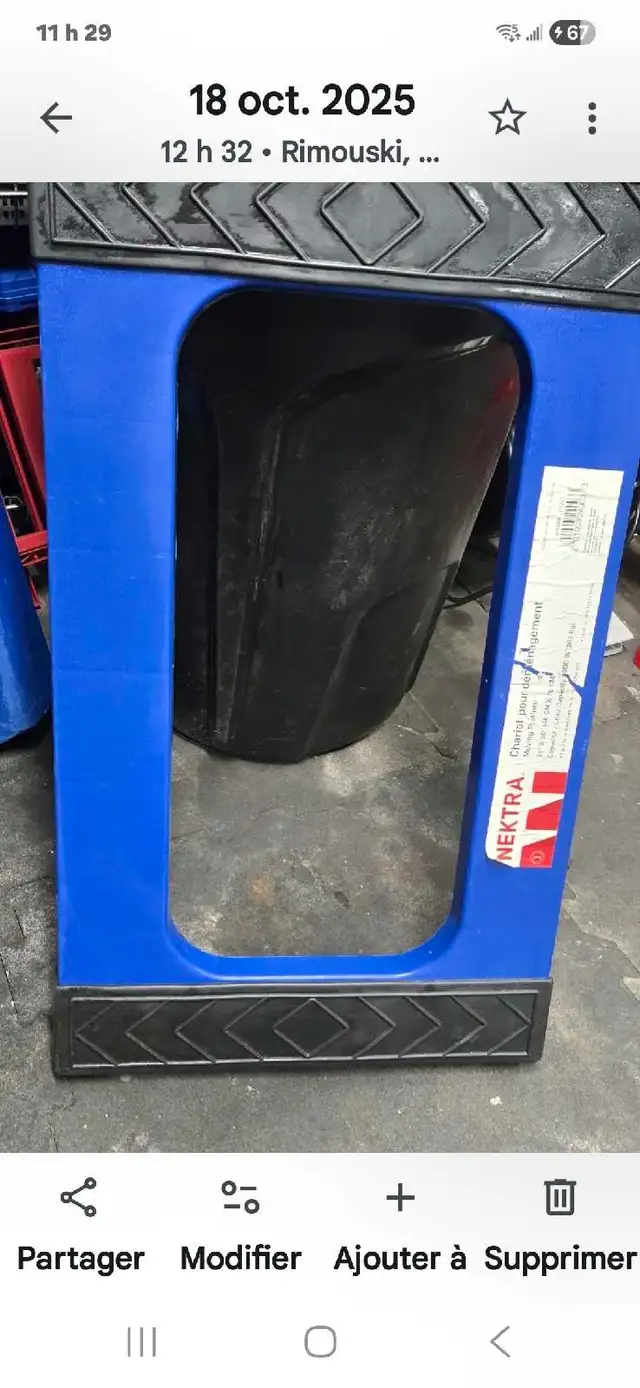 chariots de déménagement