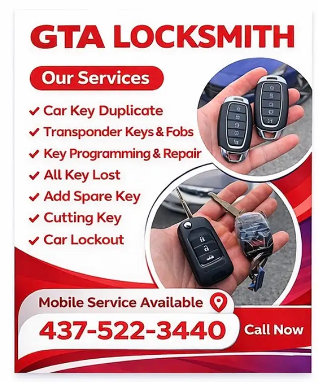 Locksmith Car Keys and Car Lockout