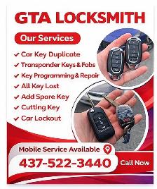 Locksmith Car Keys and Car Lockout