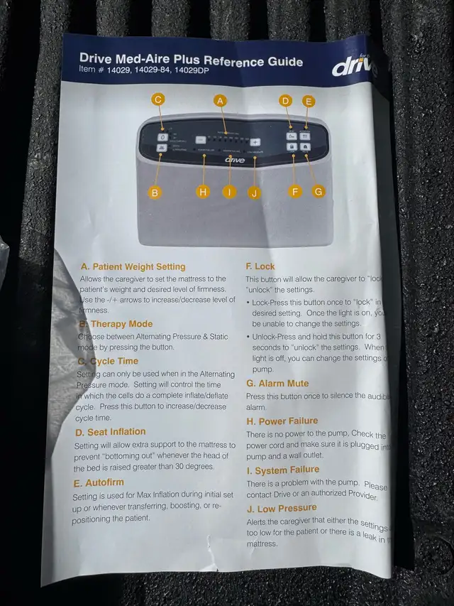 DRIVE MEDICAL MED AIR MATTRESS NEW UNOPENED BOX - Photo 3