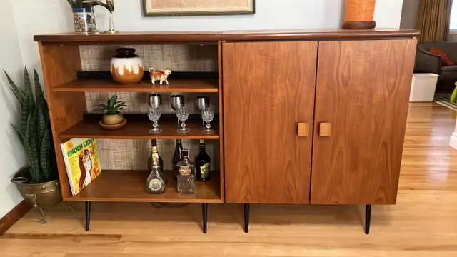 Mid century. TEAK TECK. Buffet, vitrine, sideboard / Fauteuil - Photo 7