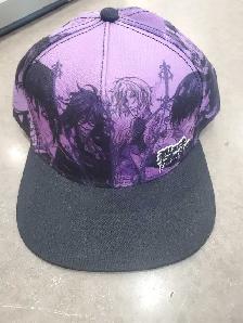 Black Butler Anime Snapback Hat Purple Black