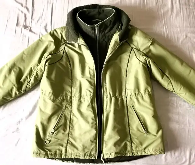 Ladies Double Zip Thick Winter Jacket with Hooded - Photo 4