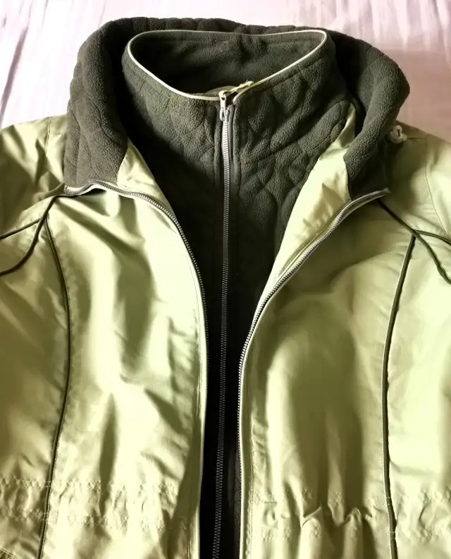 Ladies Double Zip Thick Winter Jacket with Hooded - Photo 5