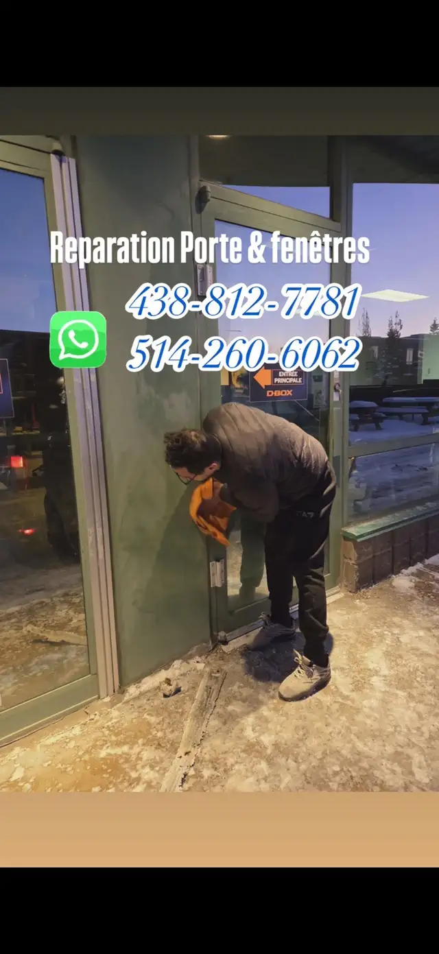 reparations Porte et fenêtre (rapide & professionnel)