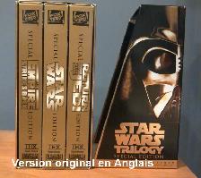 SÉRIE 3 FILMS ANGLAIS STAR WARS SUR VHS DANS BOITE CADEAU $10.00