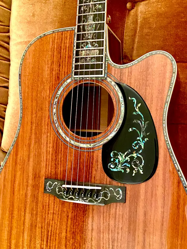 MERIDA, All Solid Koa Wood Guitar, Hardshell CASE, Excellent !! - Photo 6