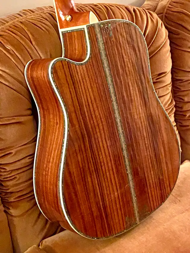 MERIDA, All Solid Koa Wood Guitar, Hardshell CASE, Excellent !! - Photo 7