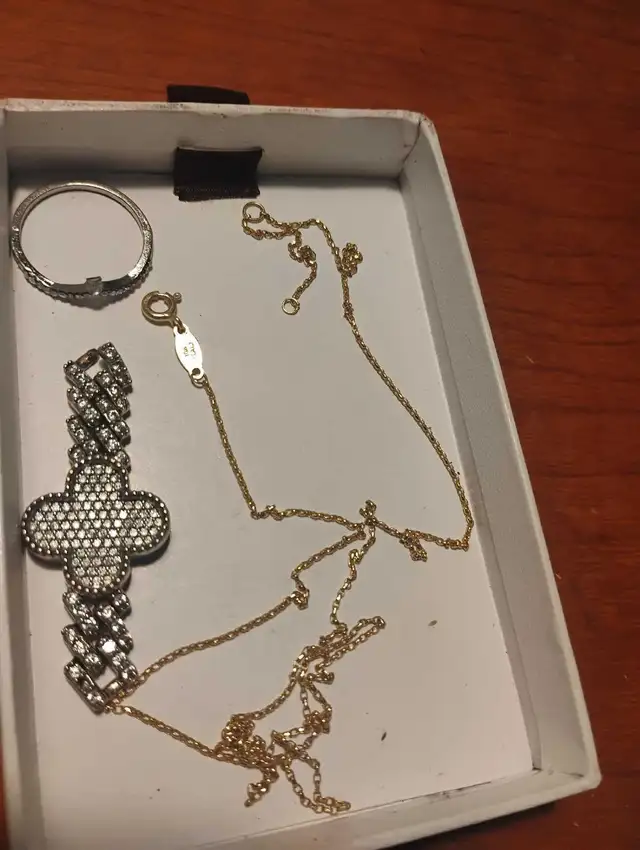 10k Italy solid 22 inc Yellow Gold.. chain or necklace - Photo 4