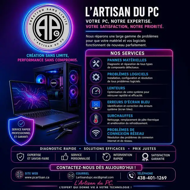 réparation et conception d'ordinateurs sur mesure - Photo 2