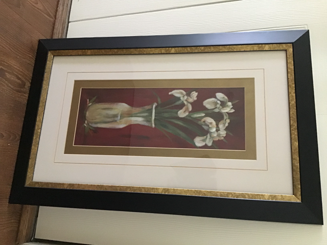 GRAND CADRE DÉCO 21'LARGx33'HAU  BEAU BOUQUET DE FLEURS: $20.00 - Photo 3