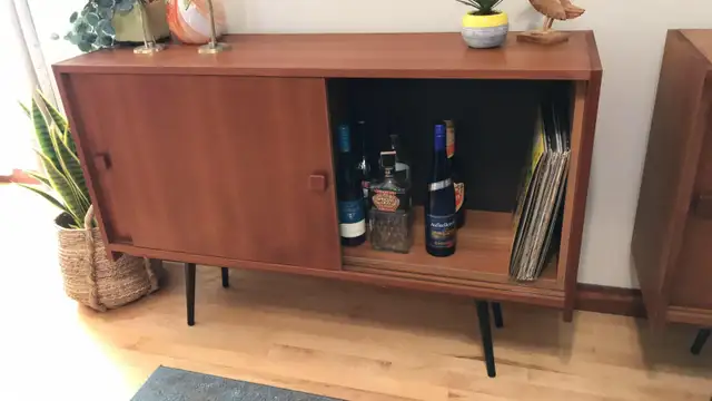 Mid century. TEAK TECK. Modulaire. Crédence, buffet, bar, vaisse - Photo 5