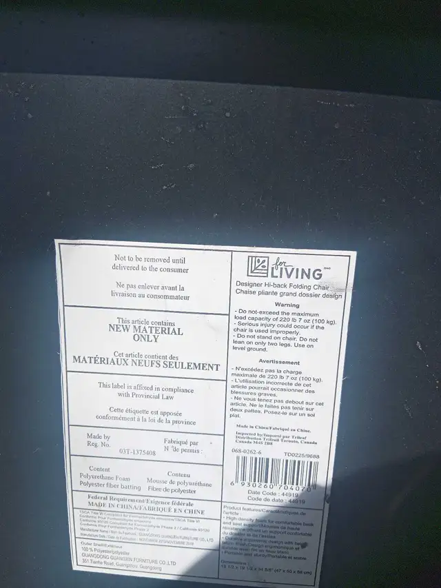 3x Folding Chair - Photo 2