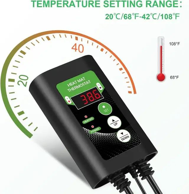 Heat mat - thermostatic controller -Riogoo - Seed Germination - Photo 4