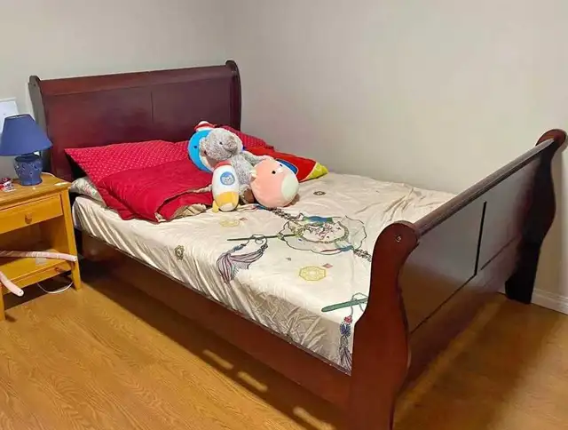 Double Sleigh Bed - Can Deliver