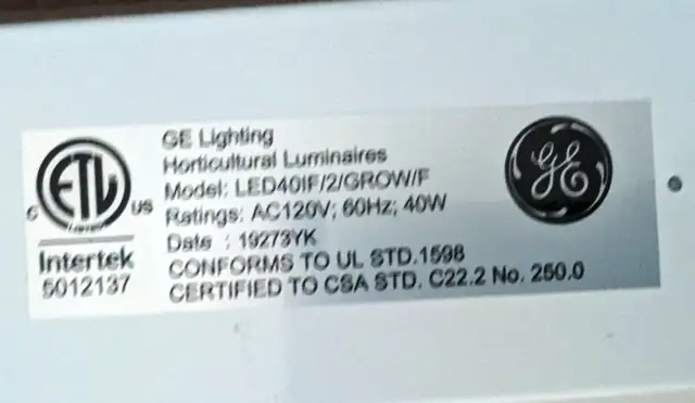 Growlight by GE - Indoor Plant Light - 24' - 40 Watt LED - Photo 7