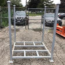 Used stacking steel crates  4’ x 4’ x 5’ tall - 2500 lb capacity