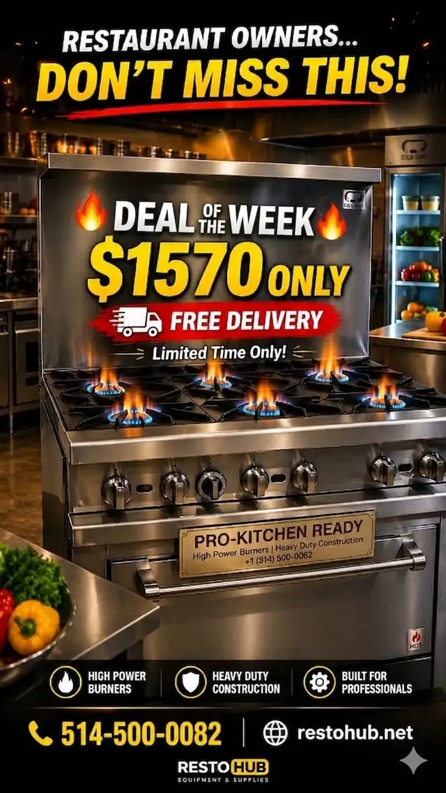 BRAND NEW COMMERCIAL GAS RANGES