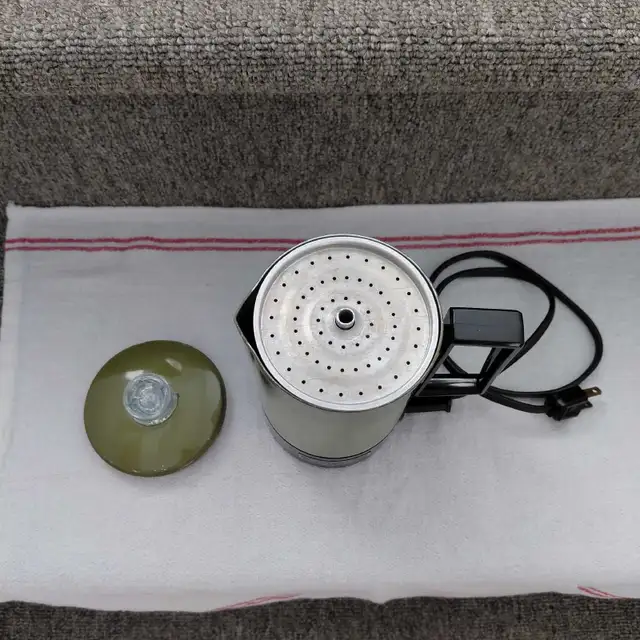 Percolateur cafetière bouilloire vintage 3 tasses vert avocado - Photo 2