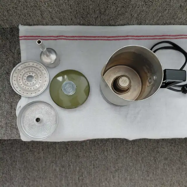 Percolateur cafetière bouilloire vintage 3 tasses vert avocado - Photo 3