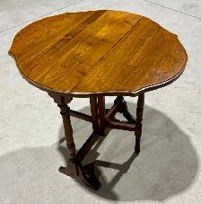Antique Walnut Drop-Leaf Gate-Leg Side Table (Apartment-Sized!) - Photo 5