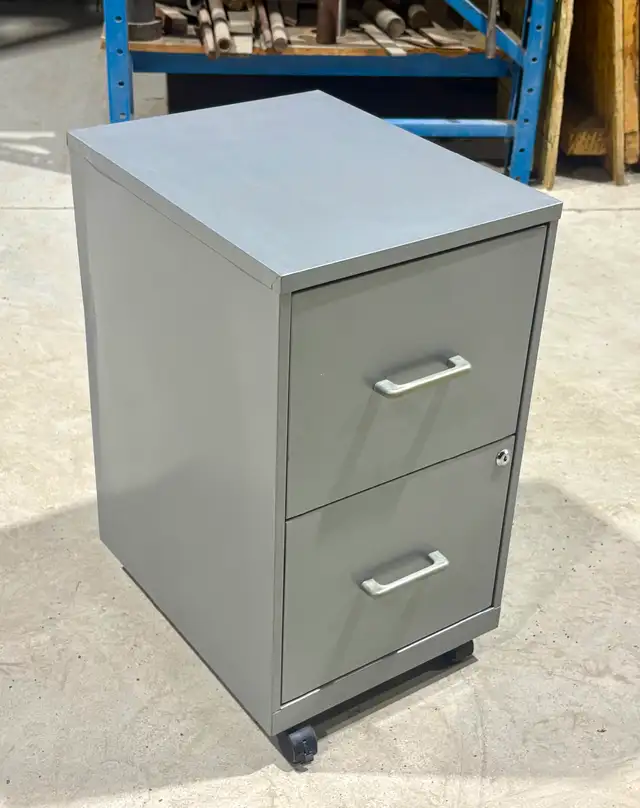 Metal Gray Coloured Drawer Vertical Letter-Sized File Cabinet