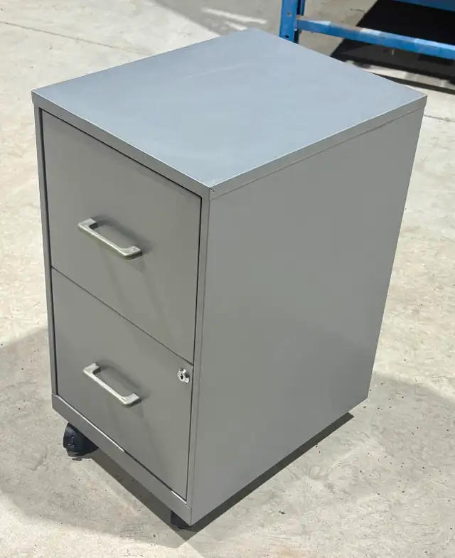 Metal Gray Coloured Drawer Vertical Letter-Sized File Cabinet - Photo 2
