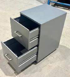 Metal Gray Coloured Drawer Vertical Letter-Sized File Cabinet - Photo 3