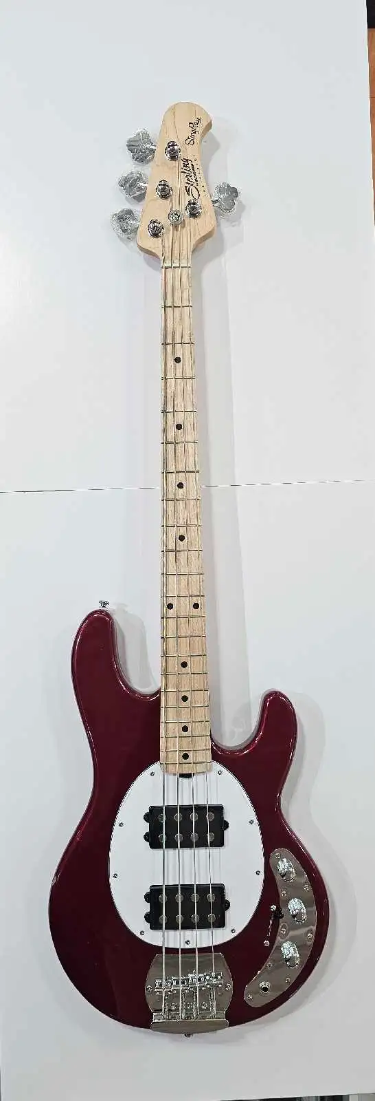 Sterling StingRay Sub Series 4 String Bass - Red - Photo 2